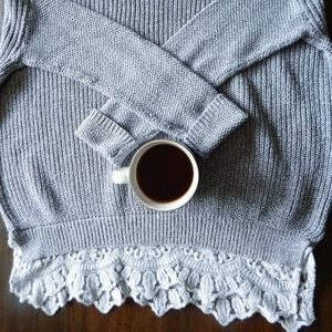Urban Outfitters Lace Trimmed Sweater